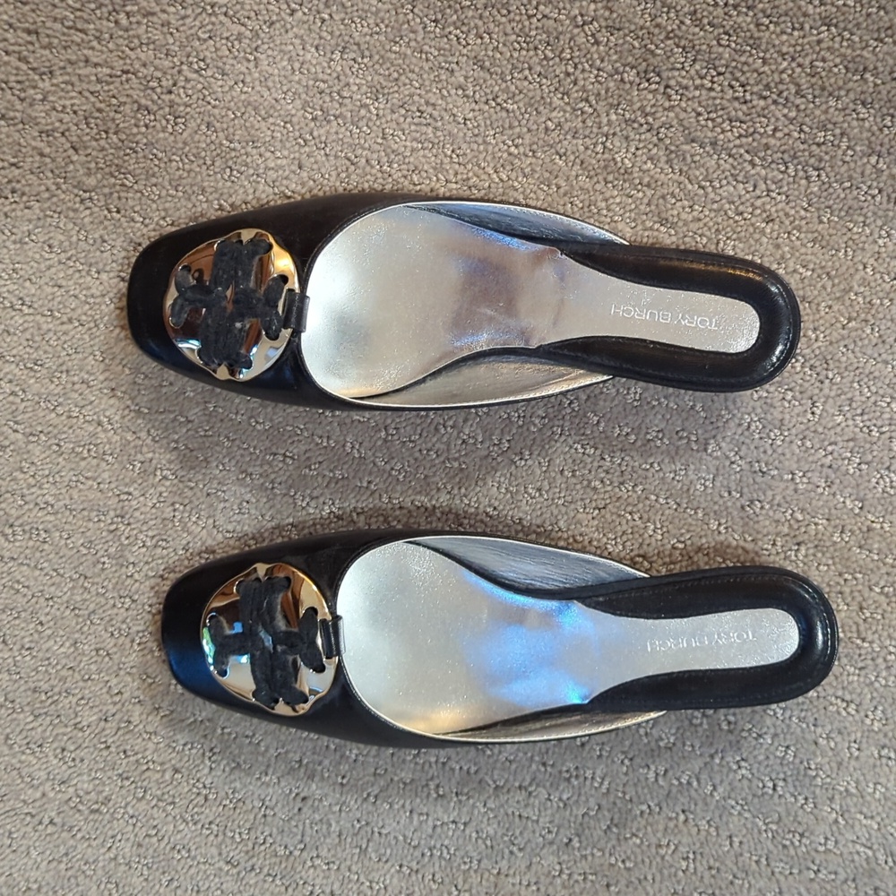Tory Burch Kitten Heel Mules Size 8